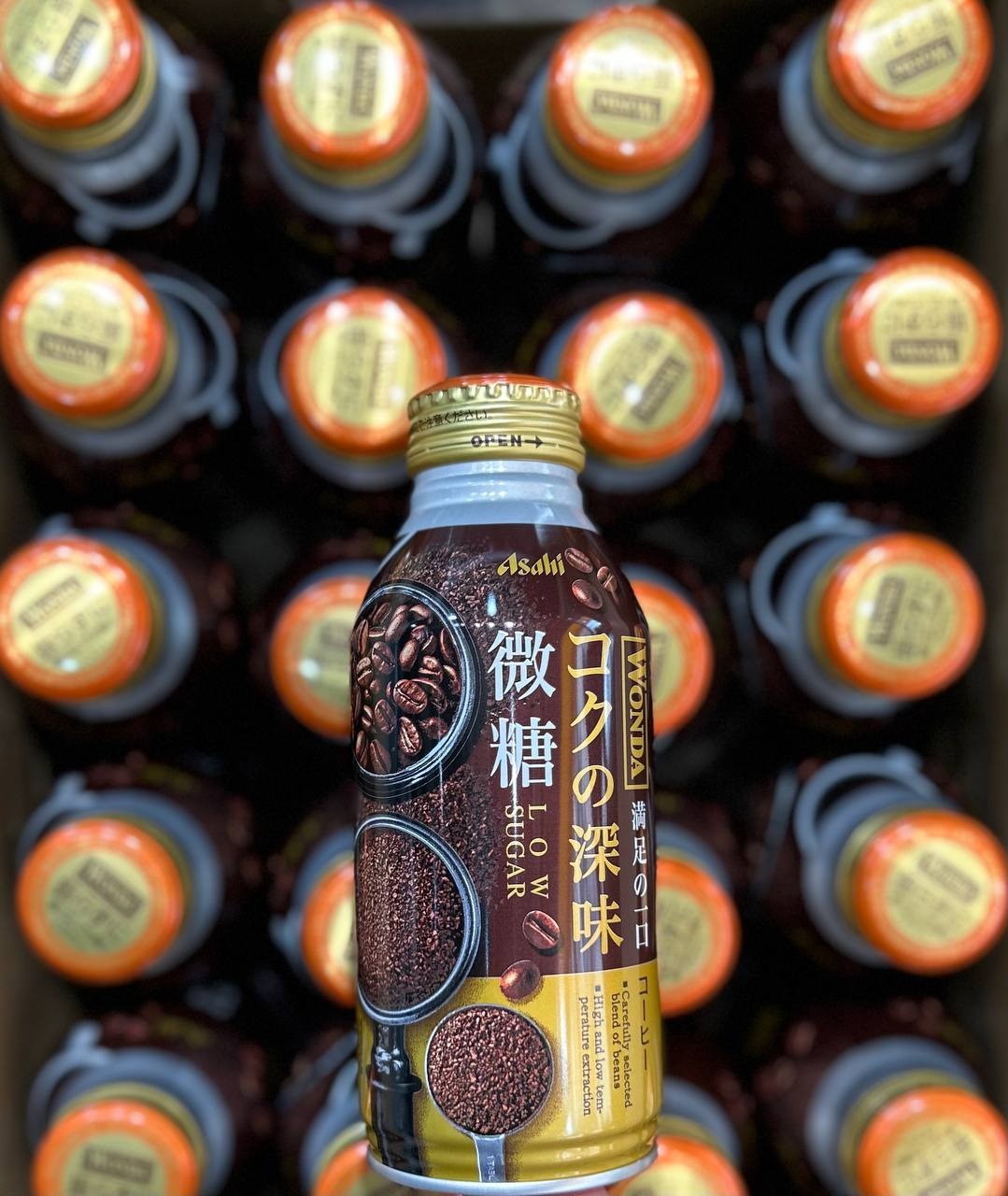 日本朝日Wonda 極 微糖咖啡 罐